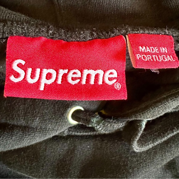 Supreme Love or Hate Hooded Sweatshirt in Black Like New - Picture 8 of 14